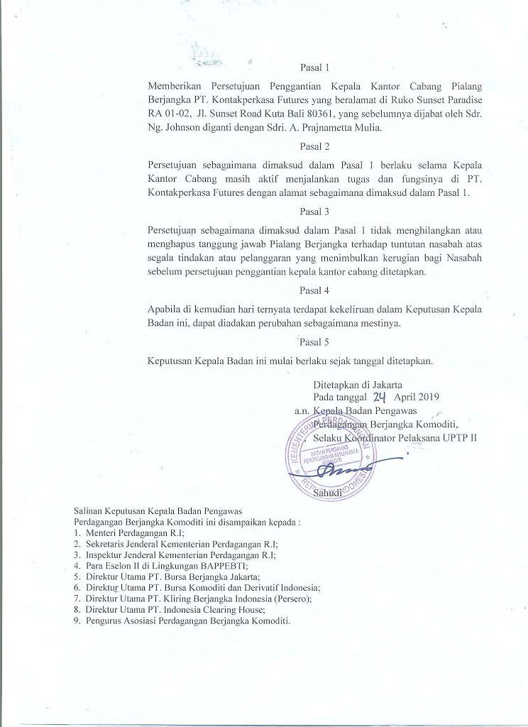 SK PERSETUJUAN PENGGANTIAN KACAB BALI 002